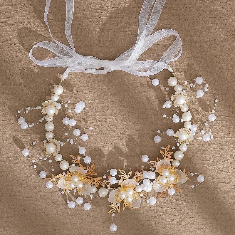 Pearl Crystal Bridal Headband