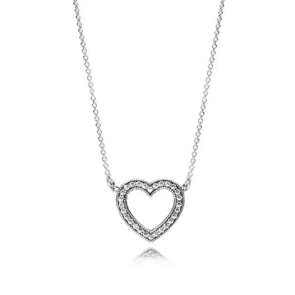 Friendship 925 Sterling Silver Zircon Necklace