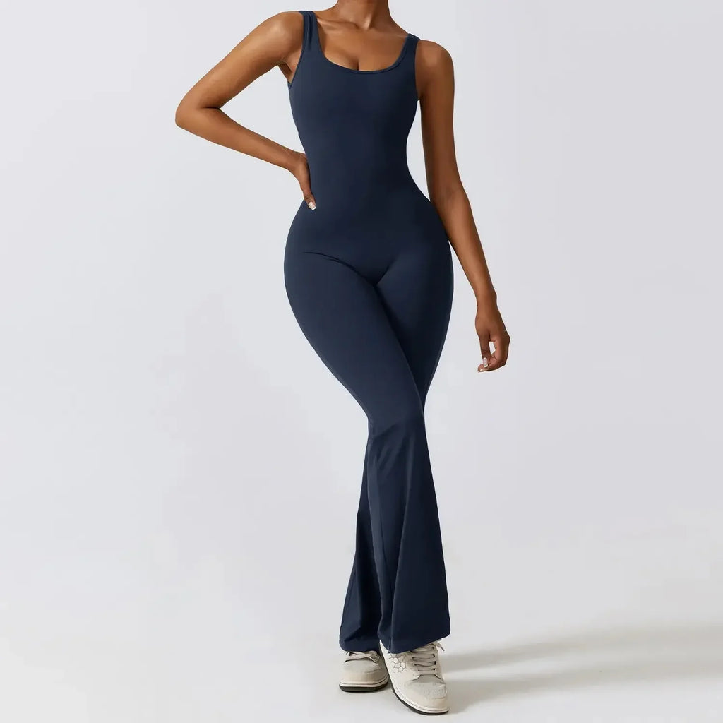 Wide Leg Sports Jumpsuit