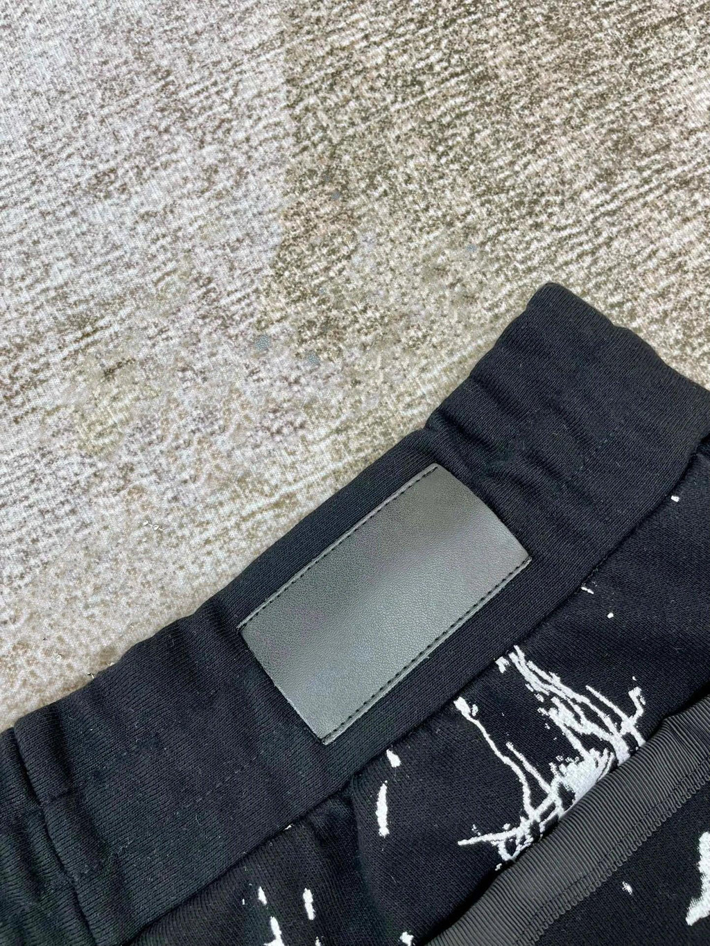 LUXMAN Drawstring Cotton Terry Fabric Shorts