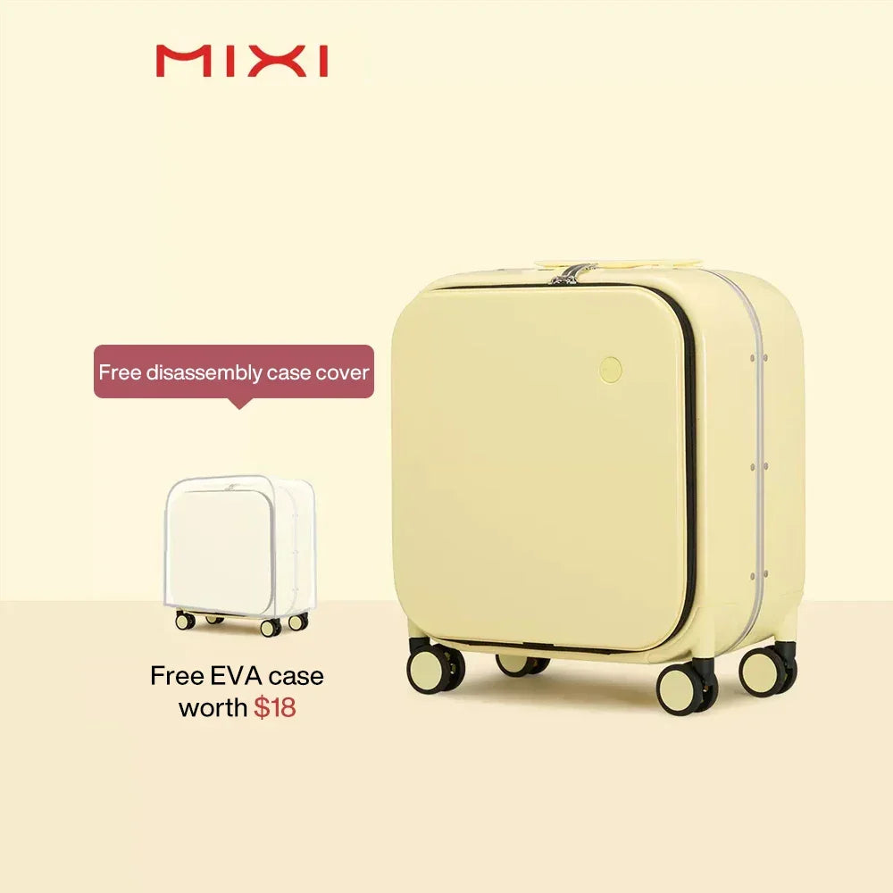 Carry On 18 Inch Polycarbonate Aluminum Frame Suitcase