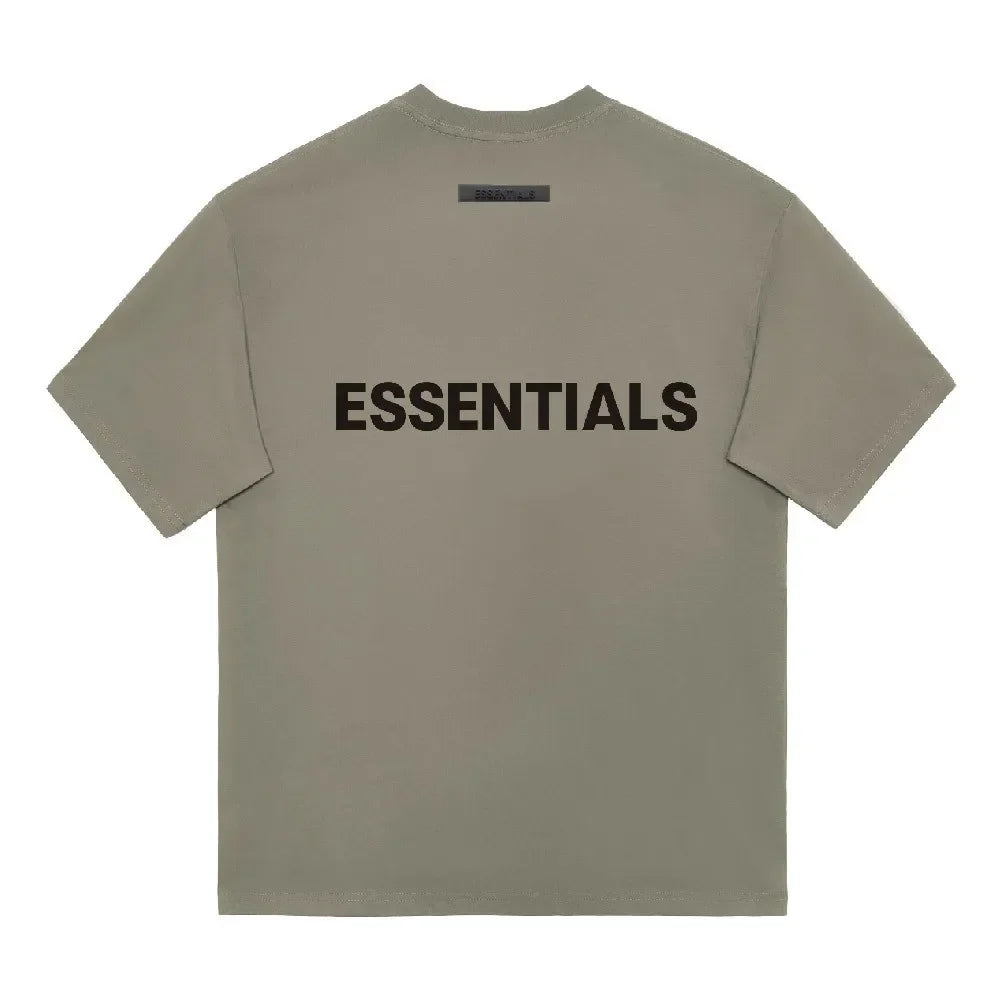 Essential t shirt for men's ropa pressed glue letters loose round neck High street fashion men and women short sleeves T-shirts