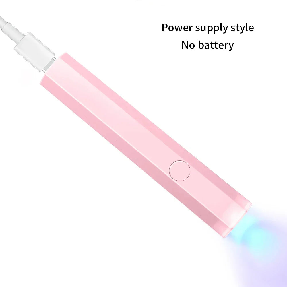 CNHIDS Portable Salon Quick Dry USB Nail Dryer Machine Home Phototherapy Tools Professional UV LED Nail Lamp Mini Flashlight Pen