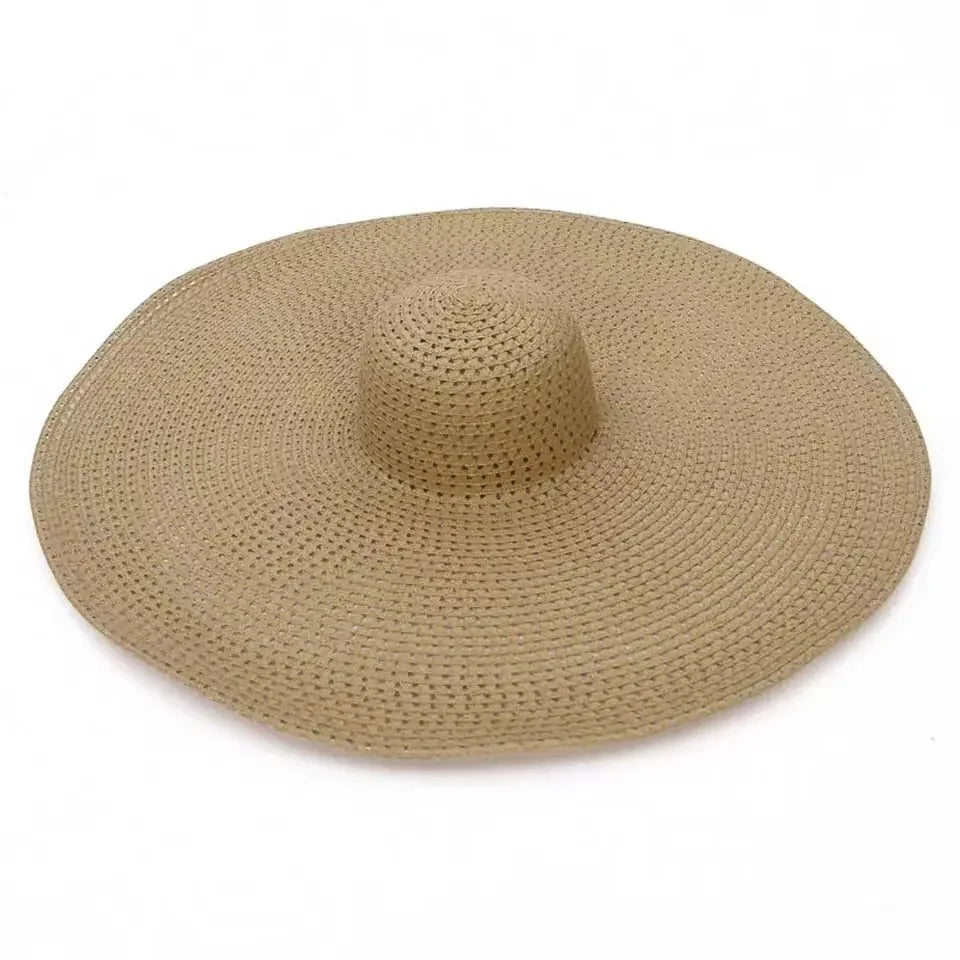 Oversized Foldable Wide Brim Sun Hat For UV Protection
