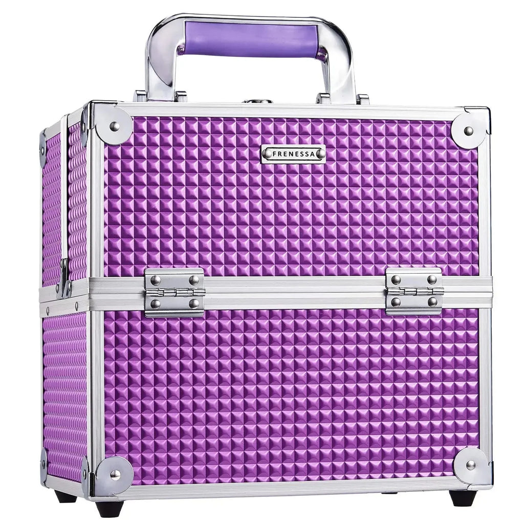 Makeup Case Portable Travel Alloy Cosmetics Make Up Storage Organizer Box Jewelry Nail Manicure Beauty Vanity Suitcase for Women
