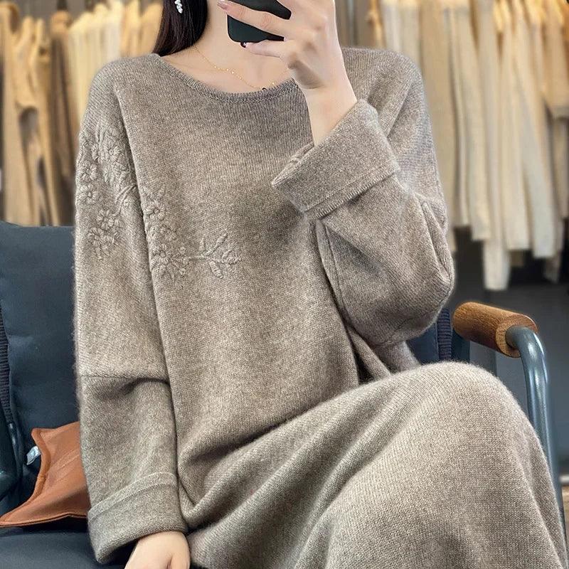 Cashmere Loose Fit Knit Dress