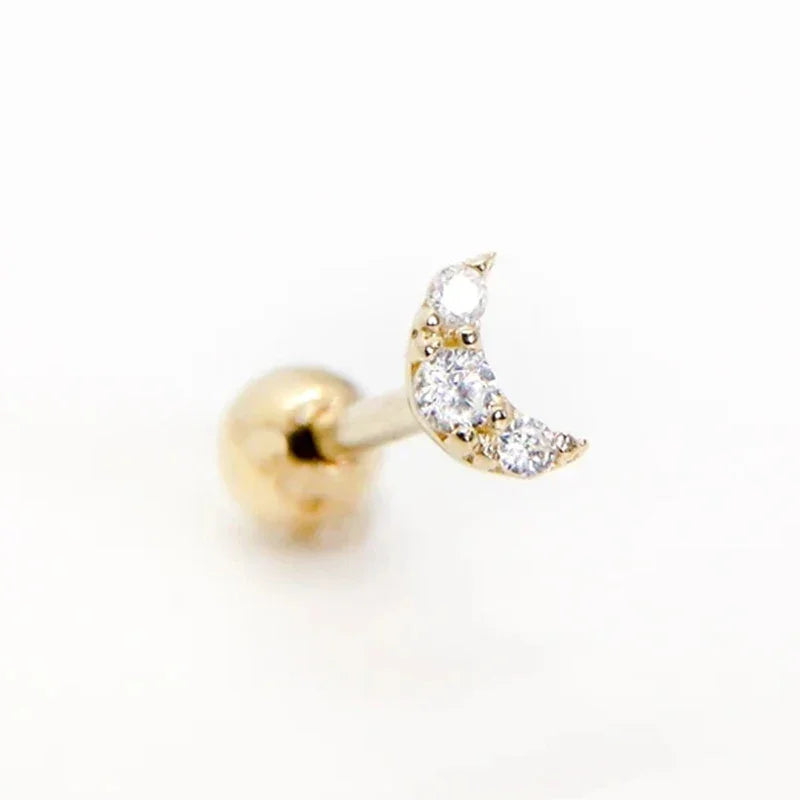 Moon Stud Earrings
