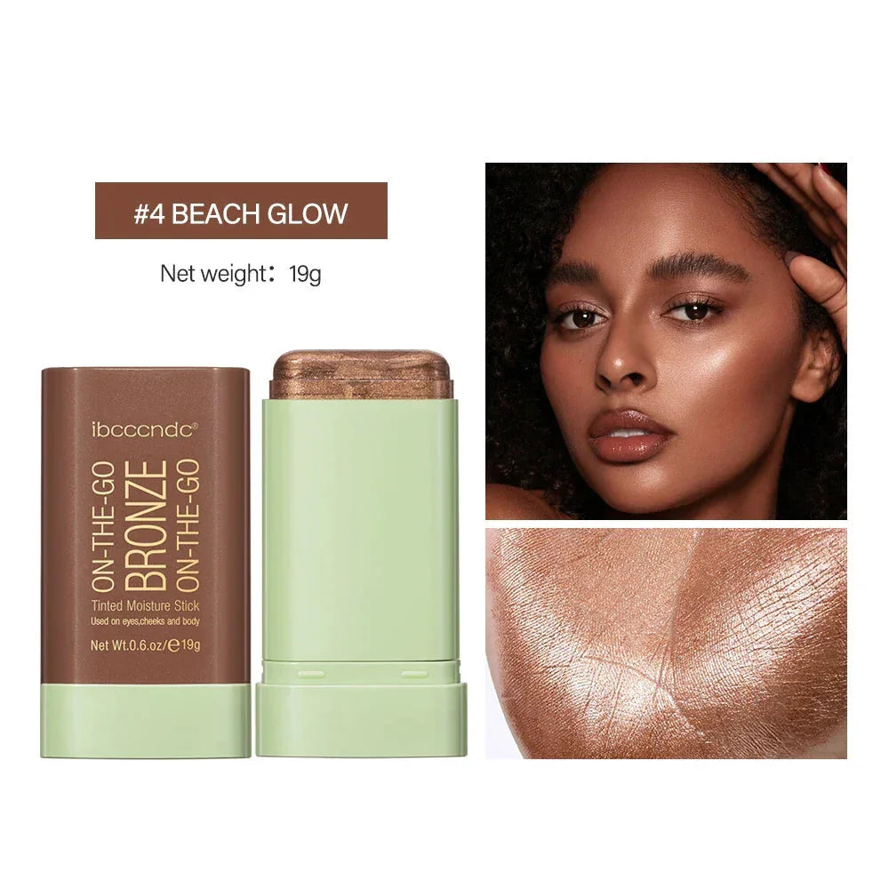 Bronzer Shading Stick Makeup Contour Sticks Peach Highlighter for Face Blush Blush Body Glitter Cosmetics Blusher Korean Powder