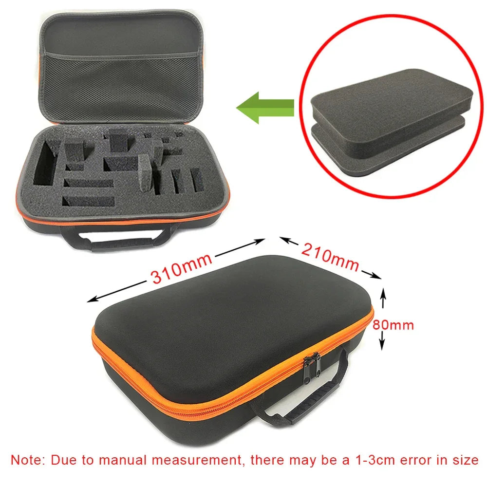 8 Slot Watch Storage Box Shockproof Watch Carry Case Organizer Protective Canvas EVA Hard Shell Zipper Watch Storage Case