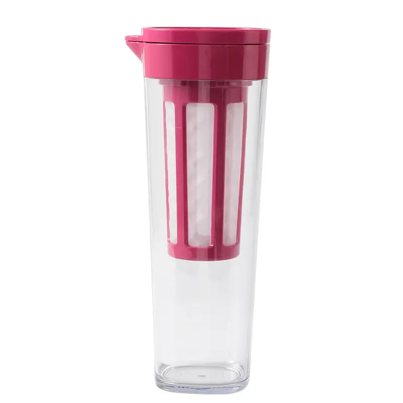 Rotating Seal Cold Brew Pitcher with Removable Infuser  Cute Water Bottle  Water Bottle with Straw