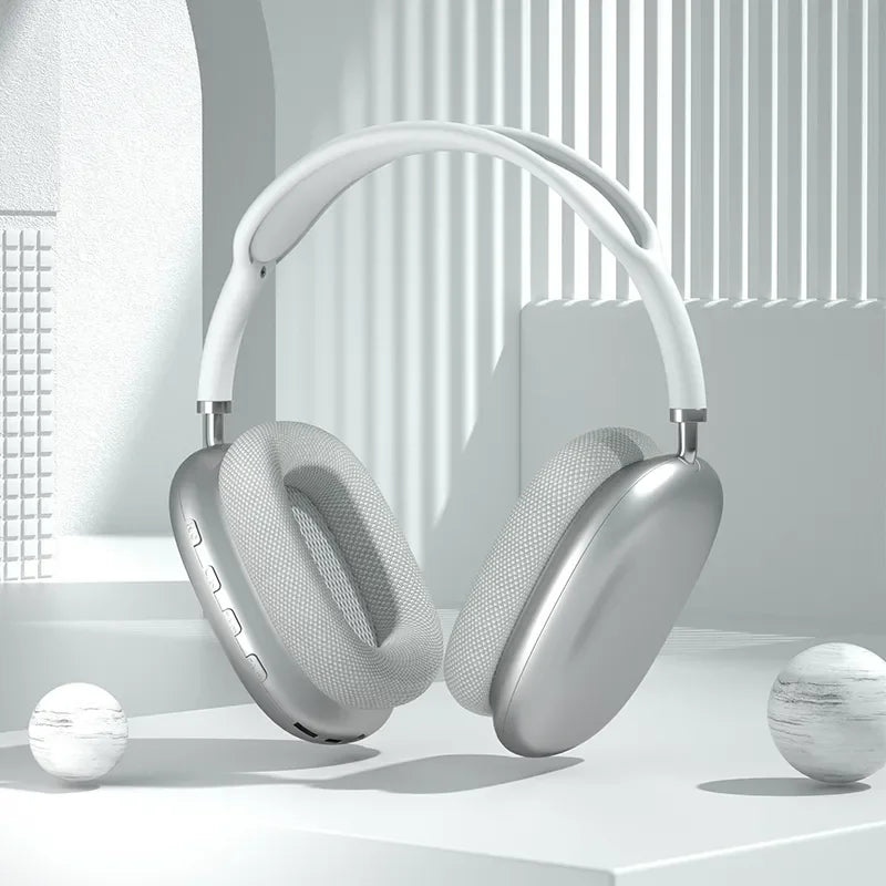 Original P9 Pro Wireless Bluetooth Headphones Noise Cancelling Mic Over Ear Sports Gaming With TF Card Slot Headset For Apple