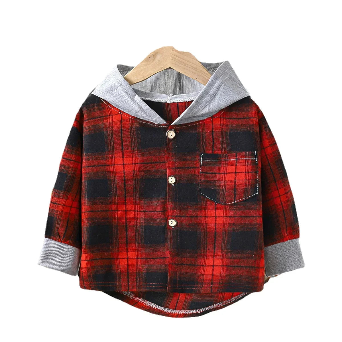 Kids Spring Plaid Shirts