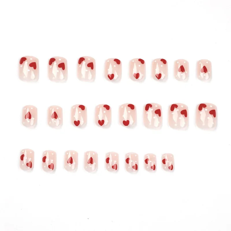 Romantic Heart Wearable Nail Art