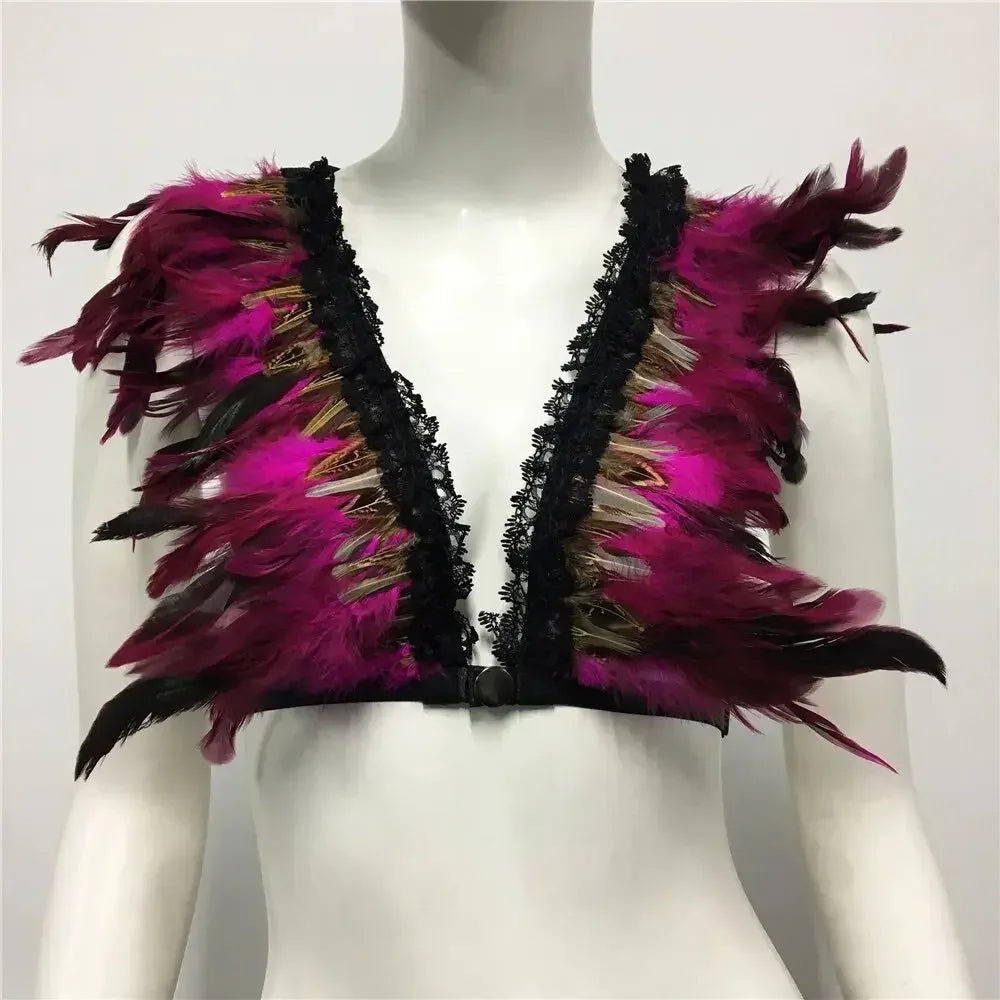 Music Festival LUX Feather Top