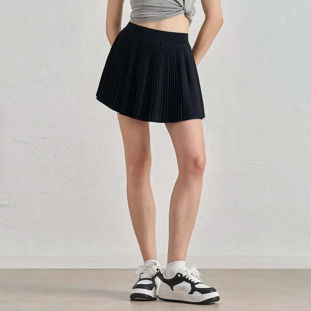 High Waist Pleated Tennis Dress With Pockets