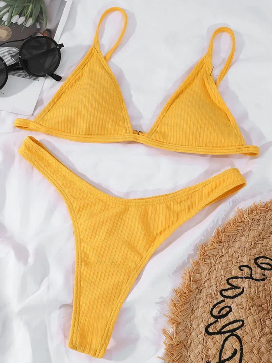 Bandeau Ribbed Bikini
