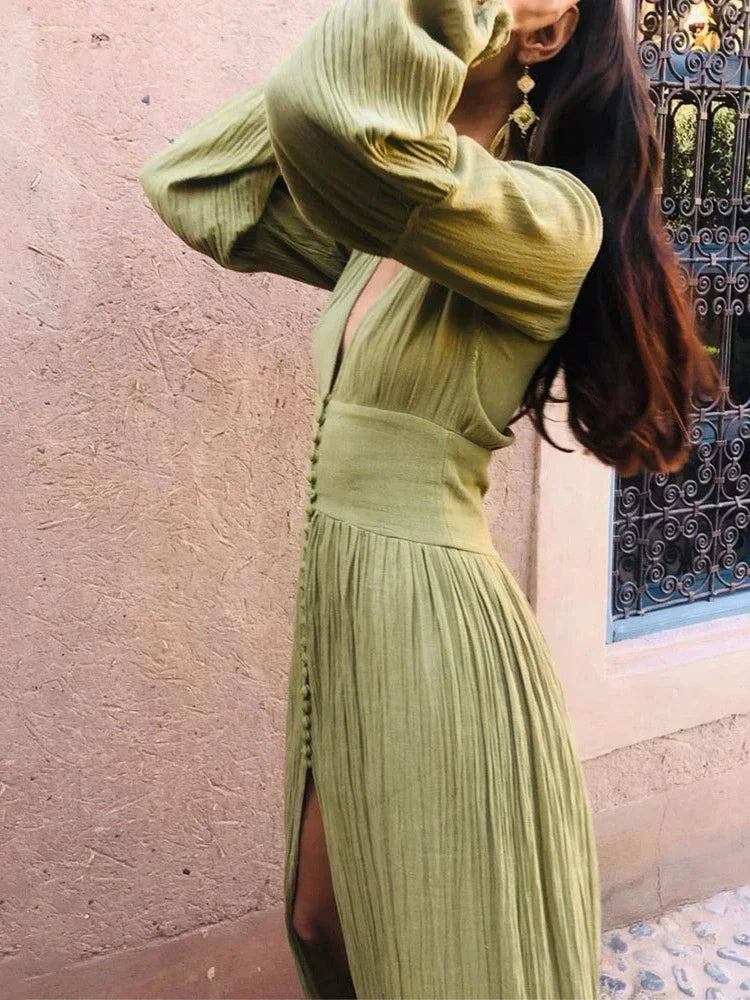 Jolie French Pleated Dress