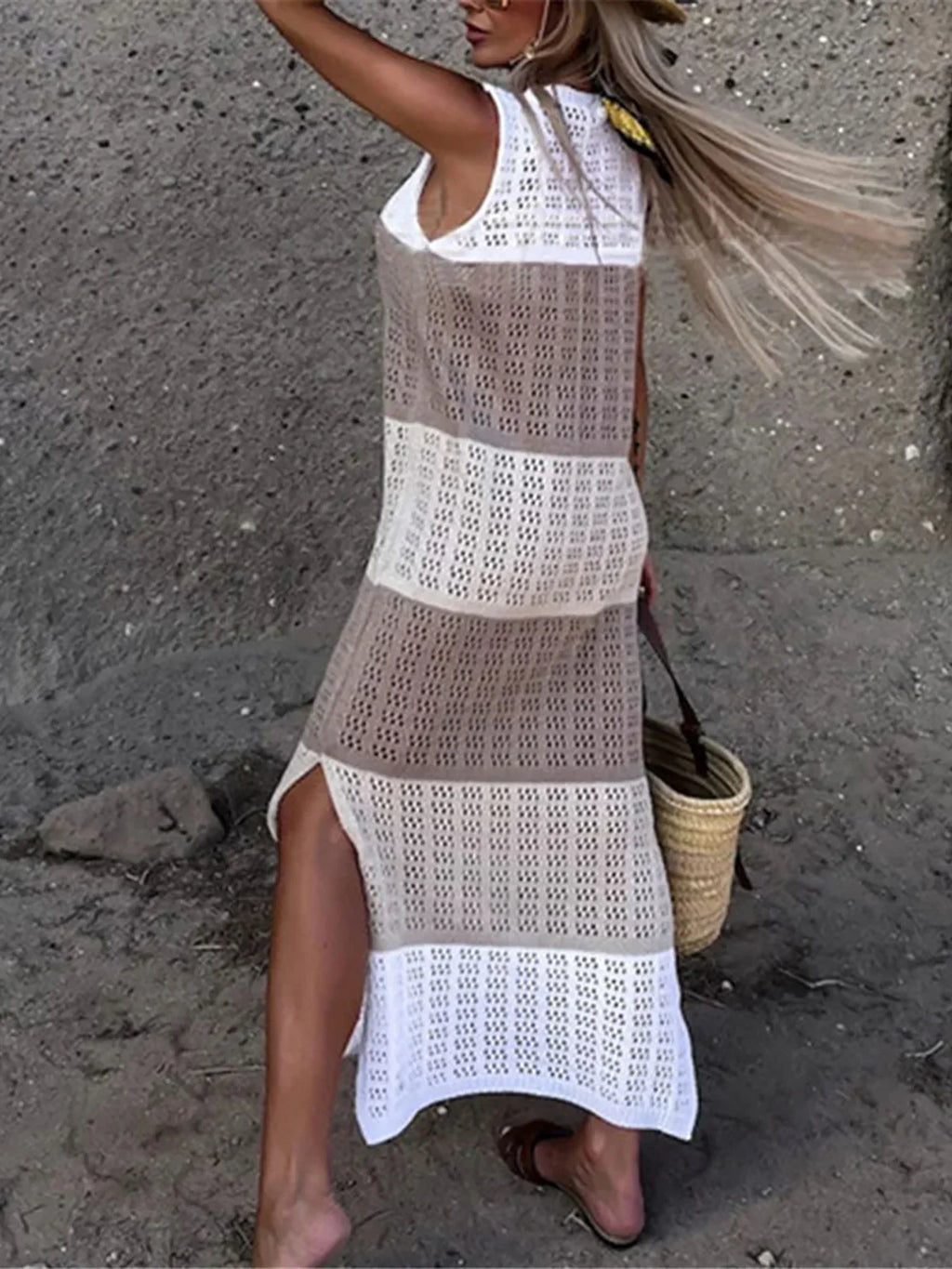 Hailey Crochet Tunic Beach Dress