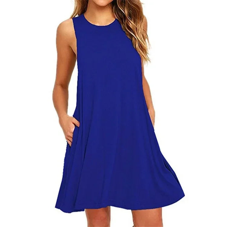 Everyday Casual Dress With Pockets