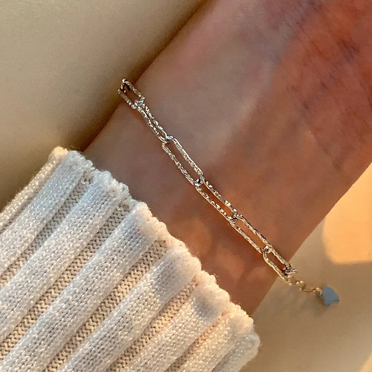 Genuine  Italian S925 Sterling Silver Necklace Sparkling Clavicle Chain Sweater Chain High Jewelry for Woman Fine Jewelry Gifts