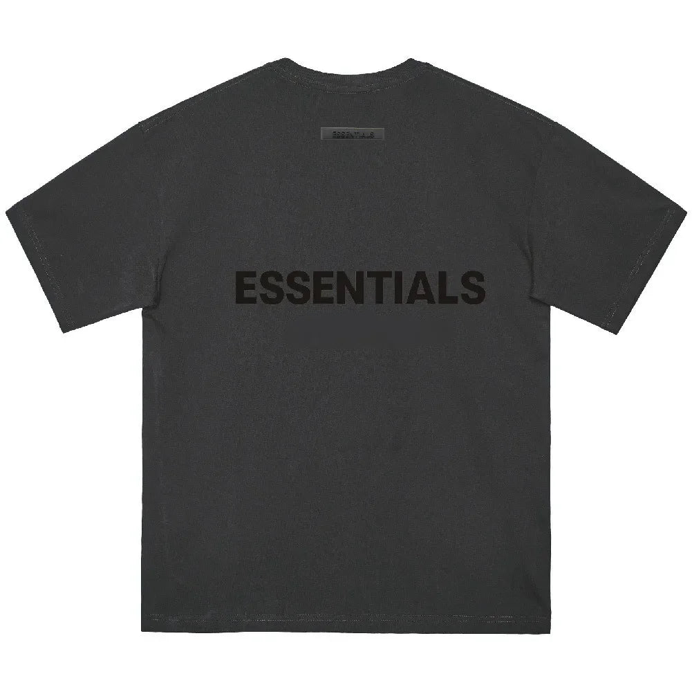 Essential t shirt for men's ropa pressed glue letters loose round neck High street fashion men and women short sleeves T-shirts
