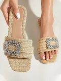 Diamond Flat Bottom Slippers