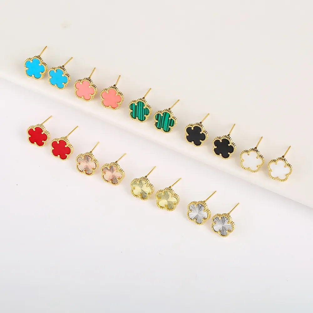 LUX Clover Earrings 18K Gold Plated