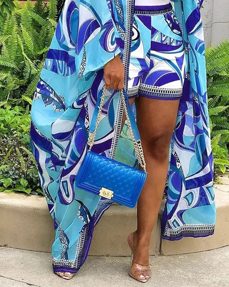 Arizona Resort Long Top & Shorts Set