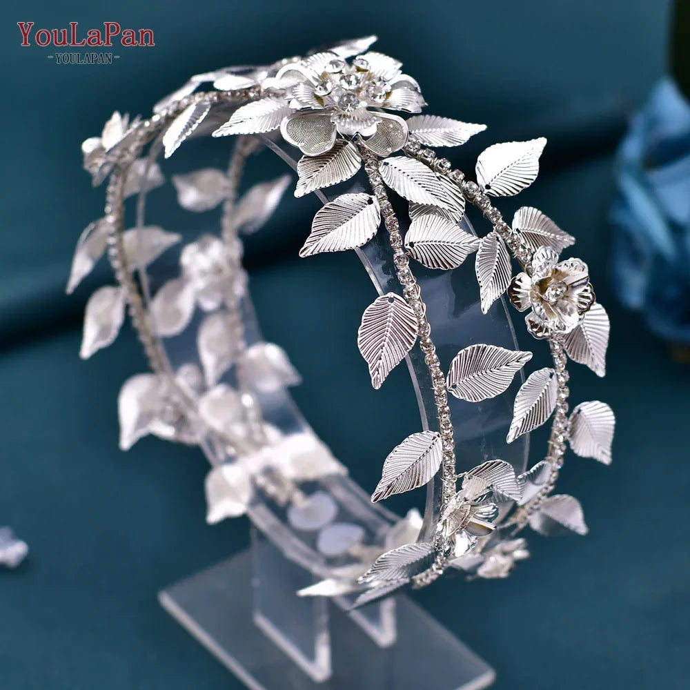 YouLaPan HP496 Fashion Woman Headband Rhinestone Bridal Headpiece Wedding Hair Accessories Bride Tiara Pageant Headdresses