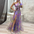 Artful Off The Shoulder Maxi Dress