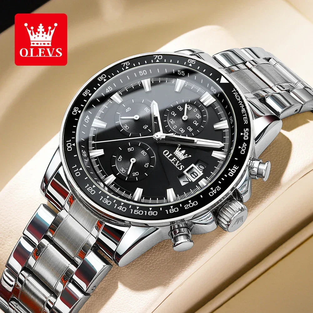 Chronograph Waterproof Stainless Steel Watch