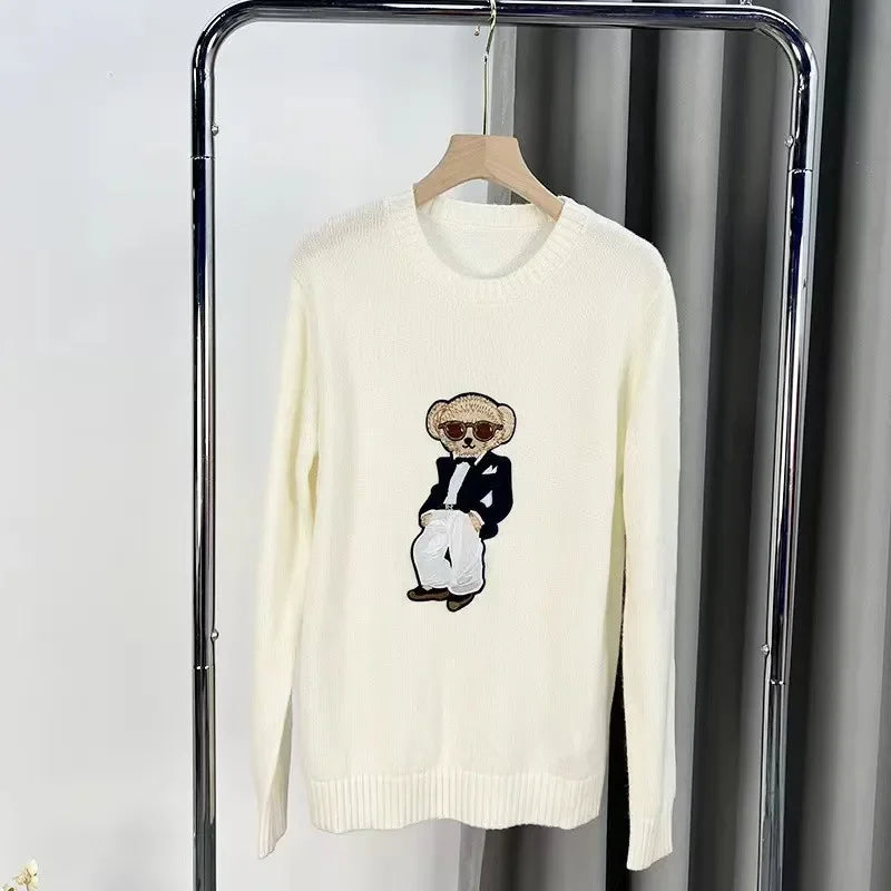 Designer Knit Bear Sweater
