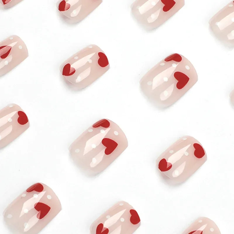 Romantic Heart Wearable Nail Art