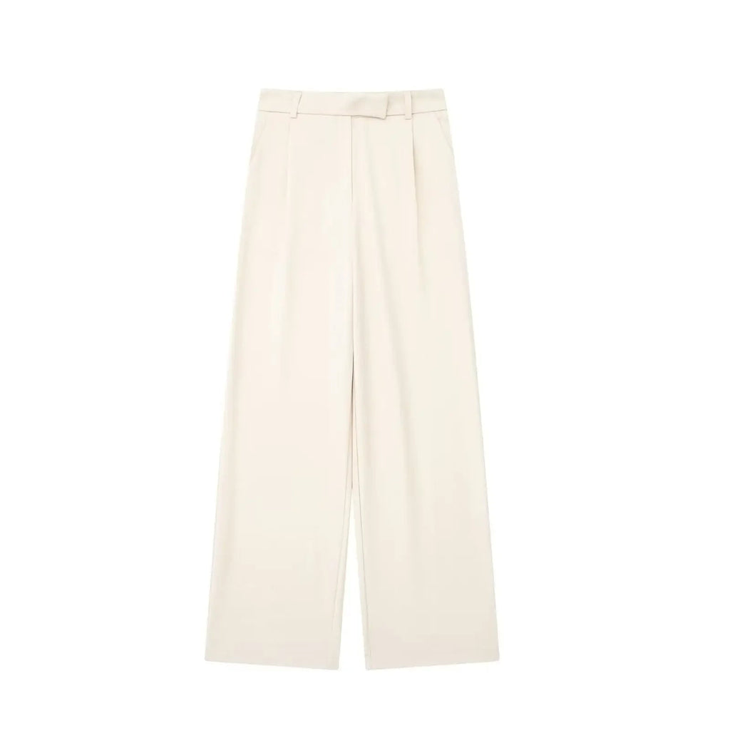 Women High Waist Suit Trousers