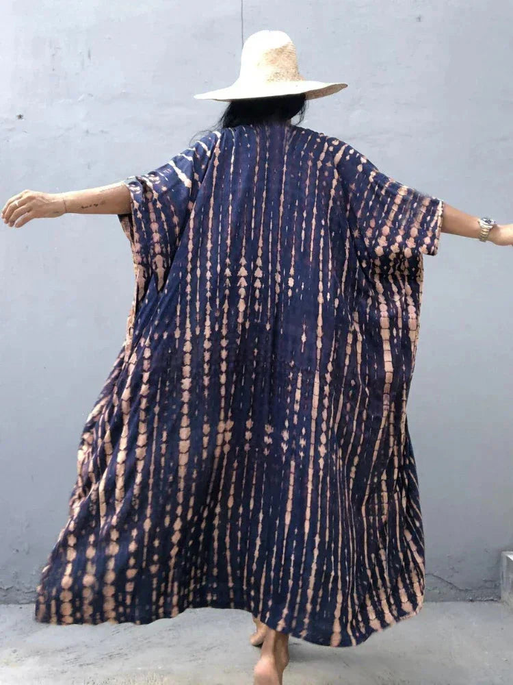Tie Dye Kimono Summer Dress