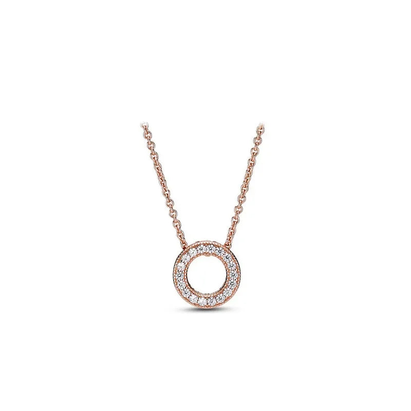 Friendship 925 Sterling Silver Zircon Necklace
