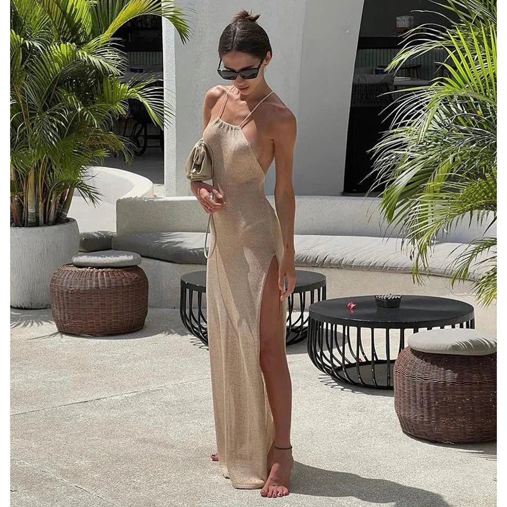Hailey Halter Maxi Dress