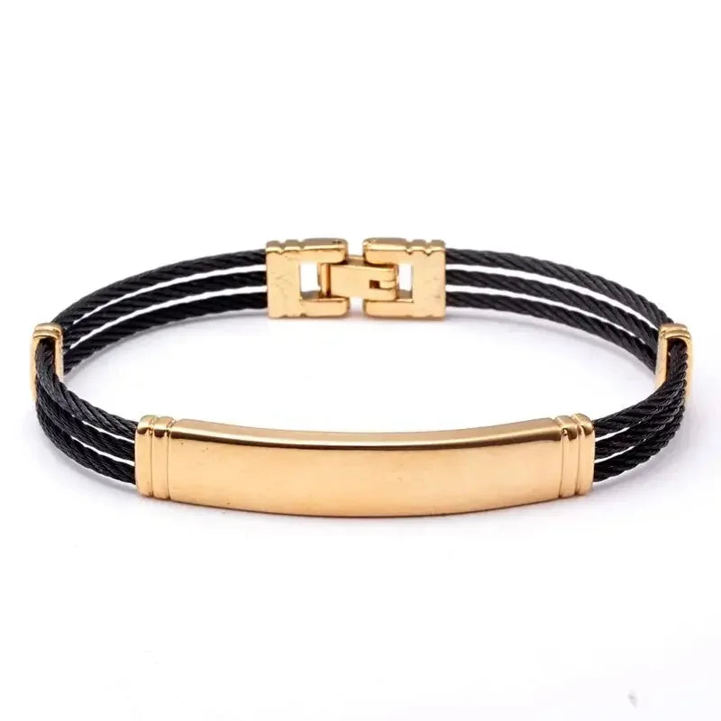 Unique Sequin Snake Chain Link Charm Bracelets Men Women Jewelry Luxury Stainless Steel female Cuff Sporty Bangles