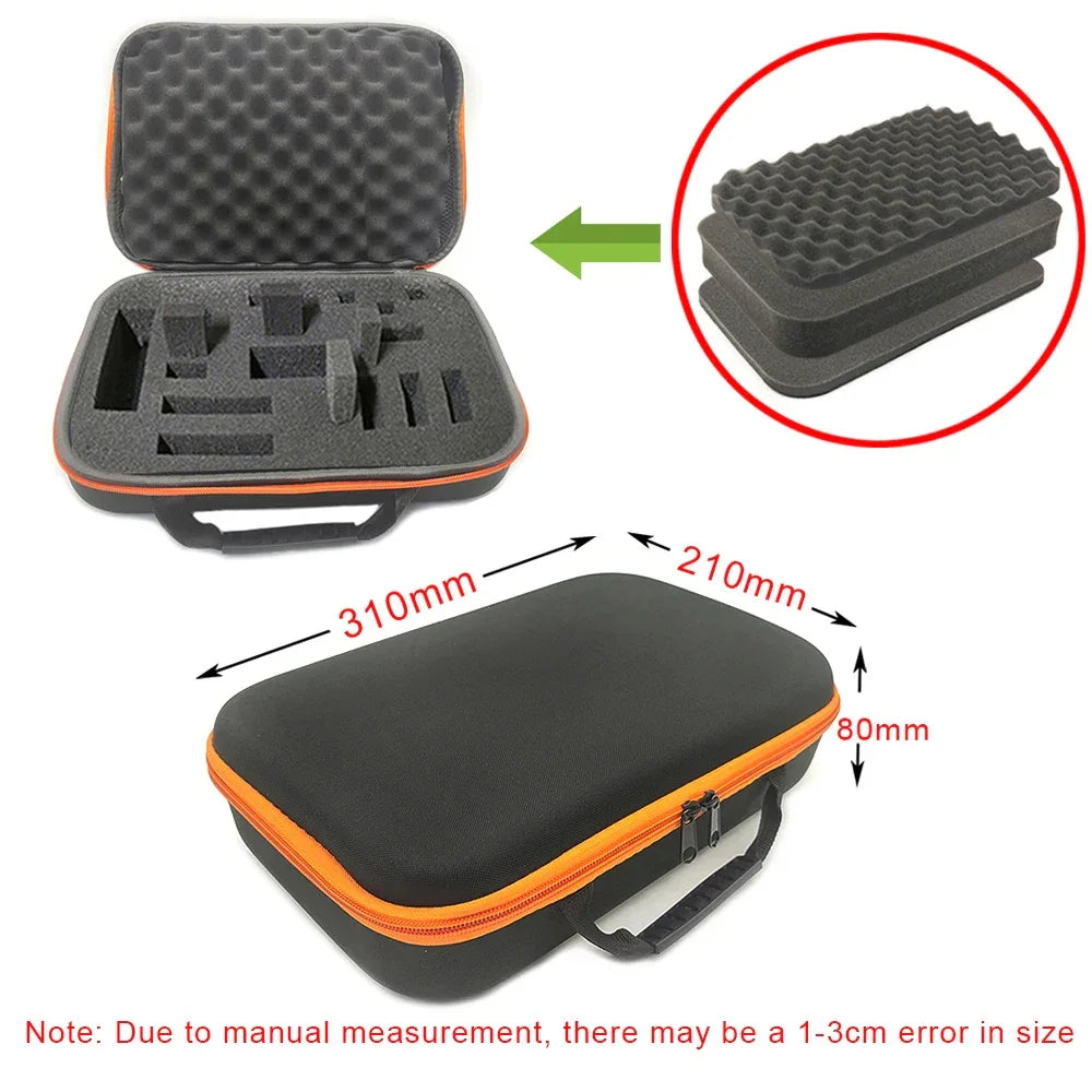 8 Slot Watch Storage Box Shockproof Watch Carry Case Organizer Protective Canvas EVA Hard Shell Zipper Watch Storage Case