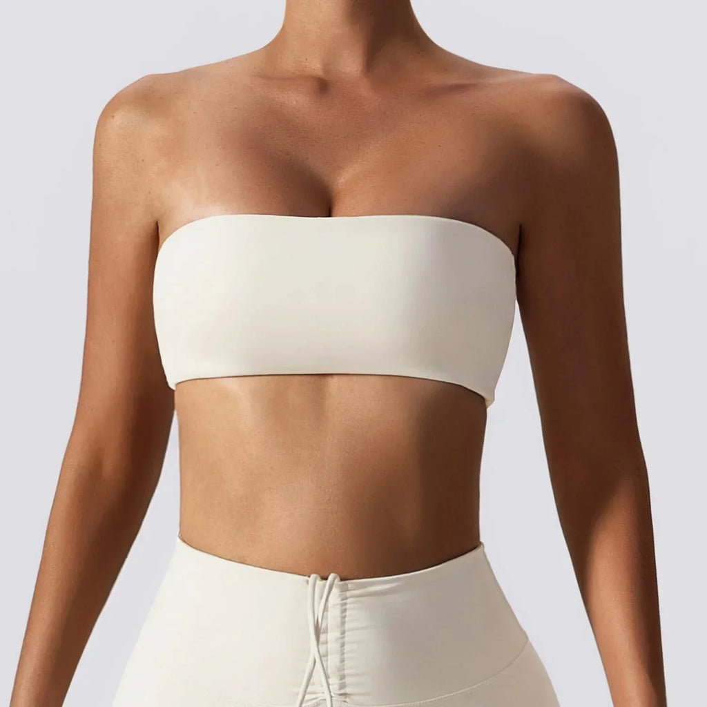 Hearuisavy Casual Sports Bra Gym Underwear Women Breathable Training Yoga Clothes Tube Top Fitness Workout Tank Top Female