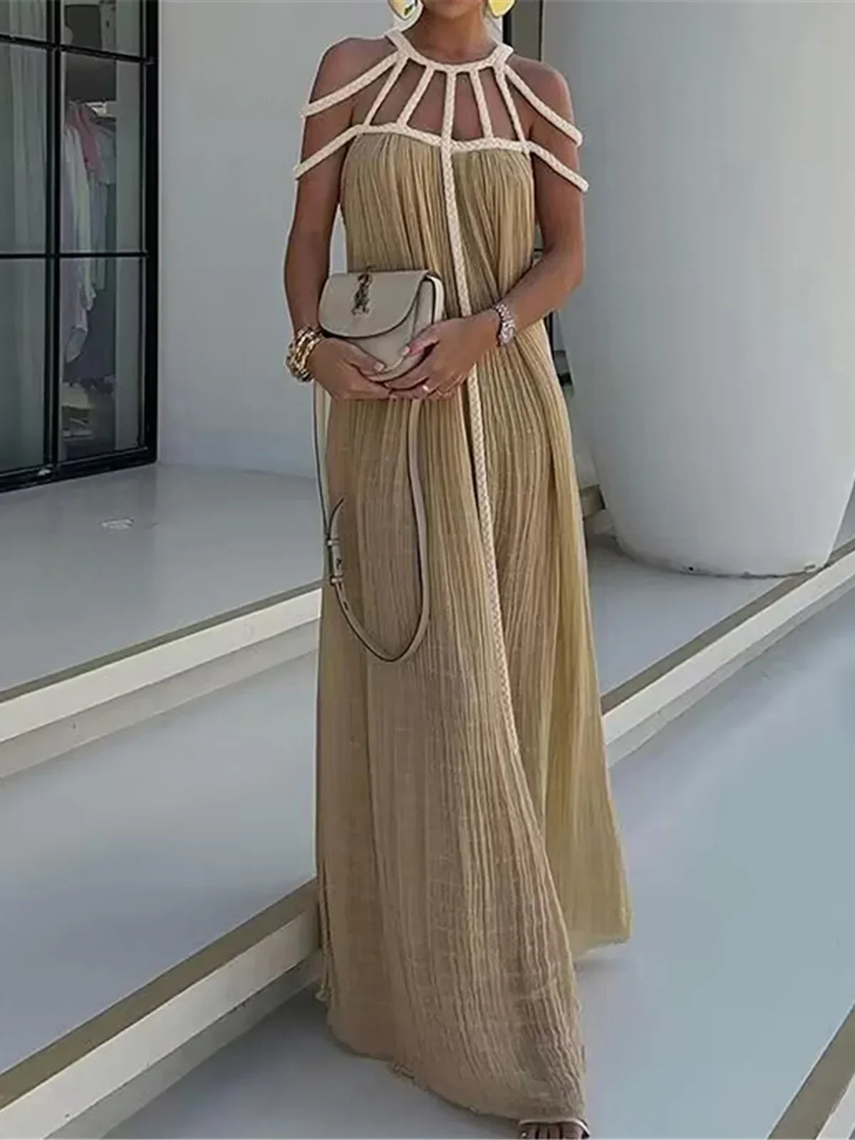 Lux Crochet Knit Beach Dress