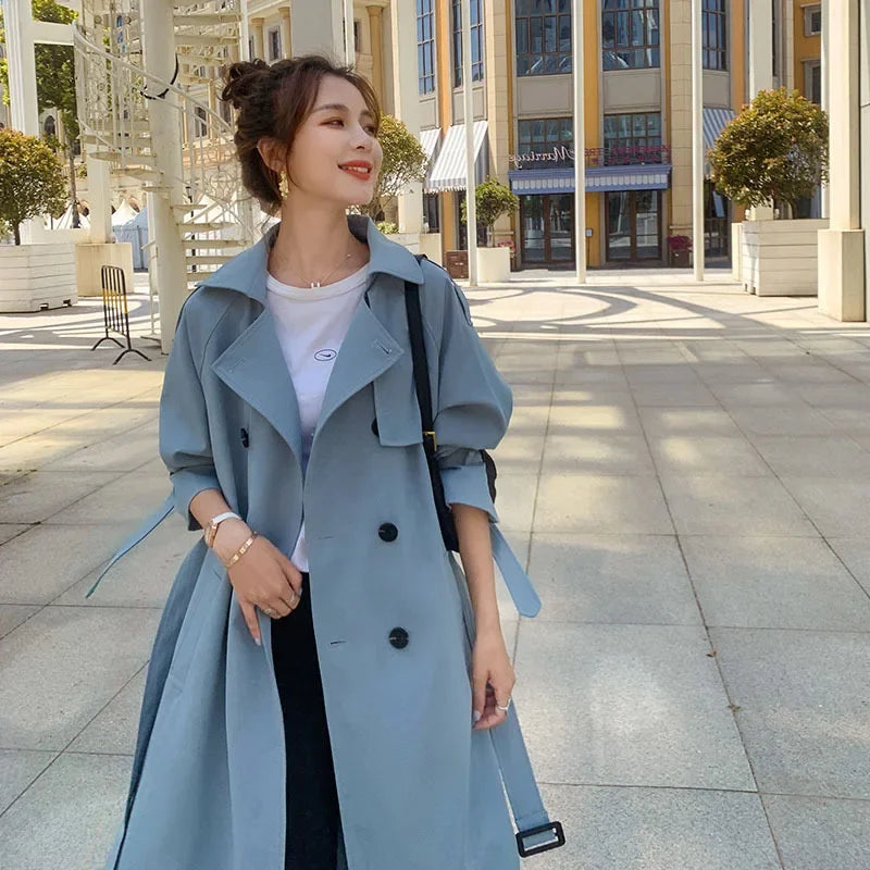 British Long Trench Coat