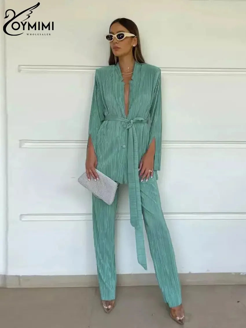 Fabulous Pleated Casual Party 2 Pc Set