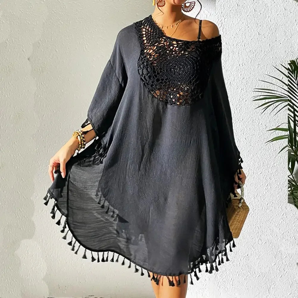 Nadia Fringed Bikini Cover Up