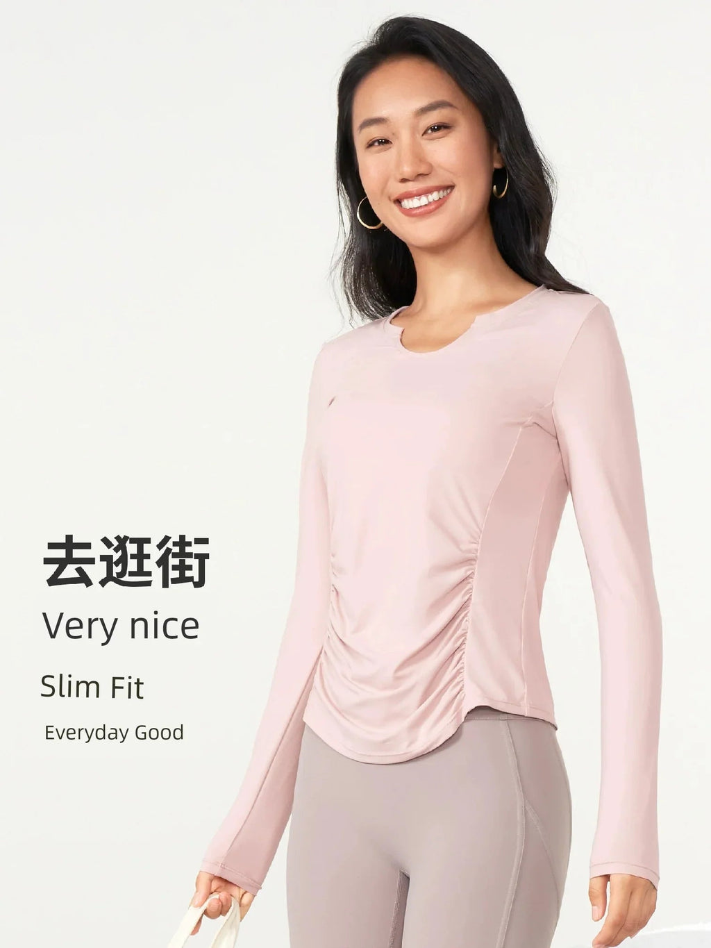 Slim Fit Breathable Fancy Outer Wear Long Sleeve Women's Yoga Clothes