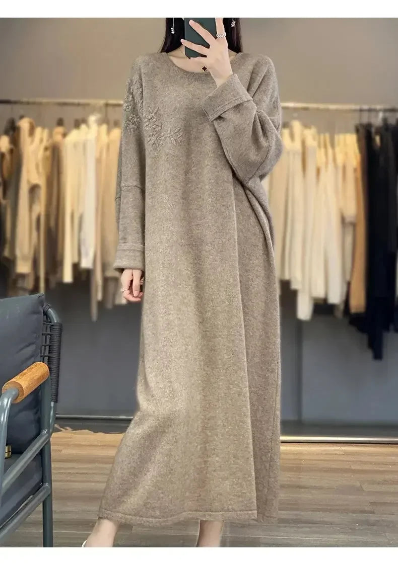 Cashmere Loose Fit Knit Dress