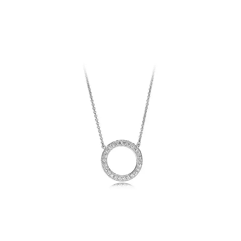 Friendship 925 Sterling Silver Zircon Necklace