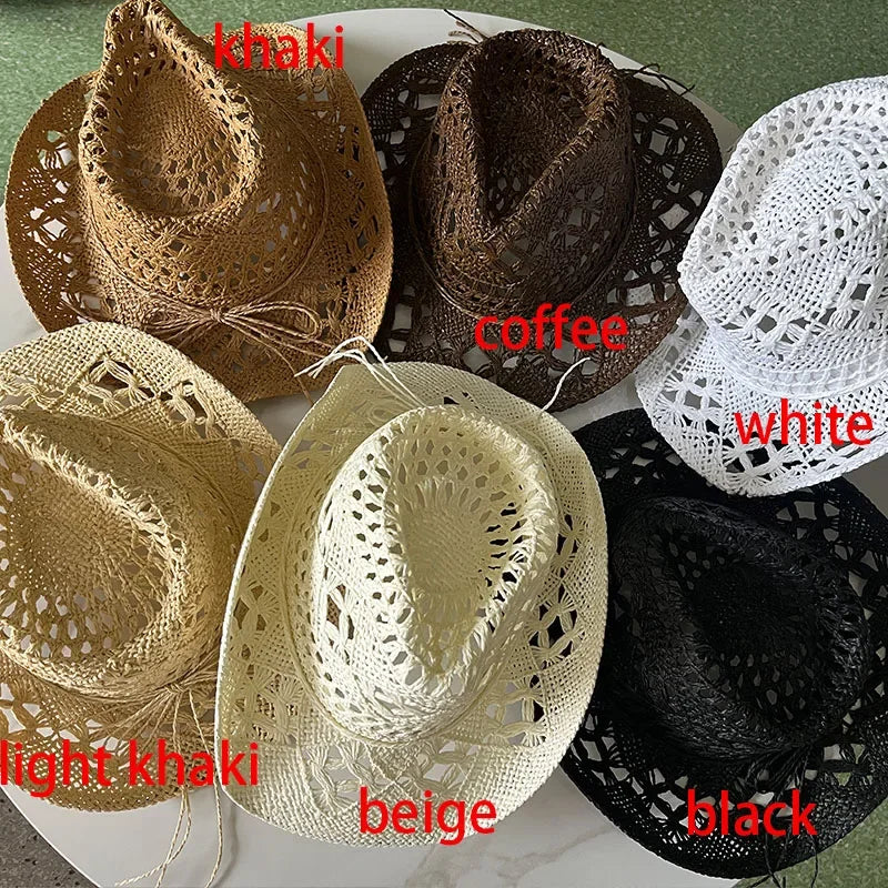 Handmade Vintage Curled Wide Brim Sun Hat