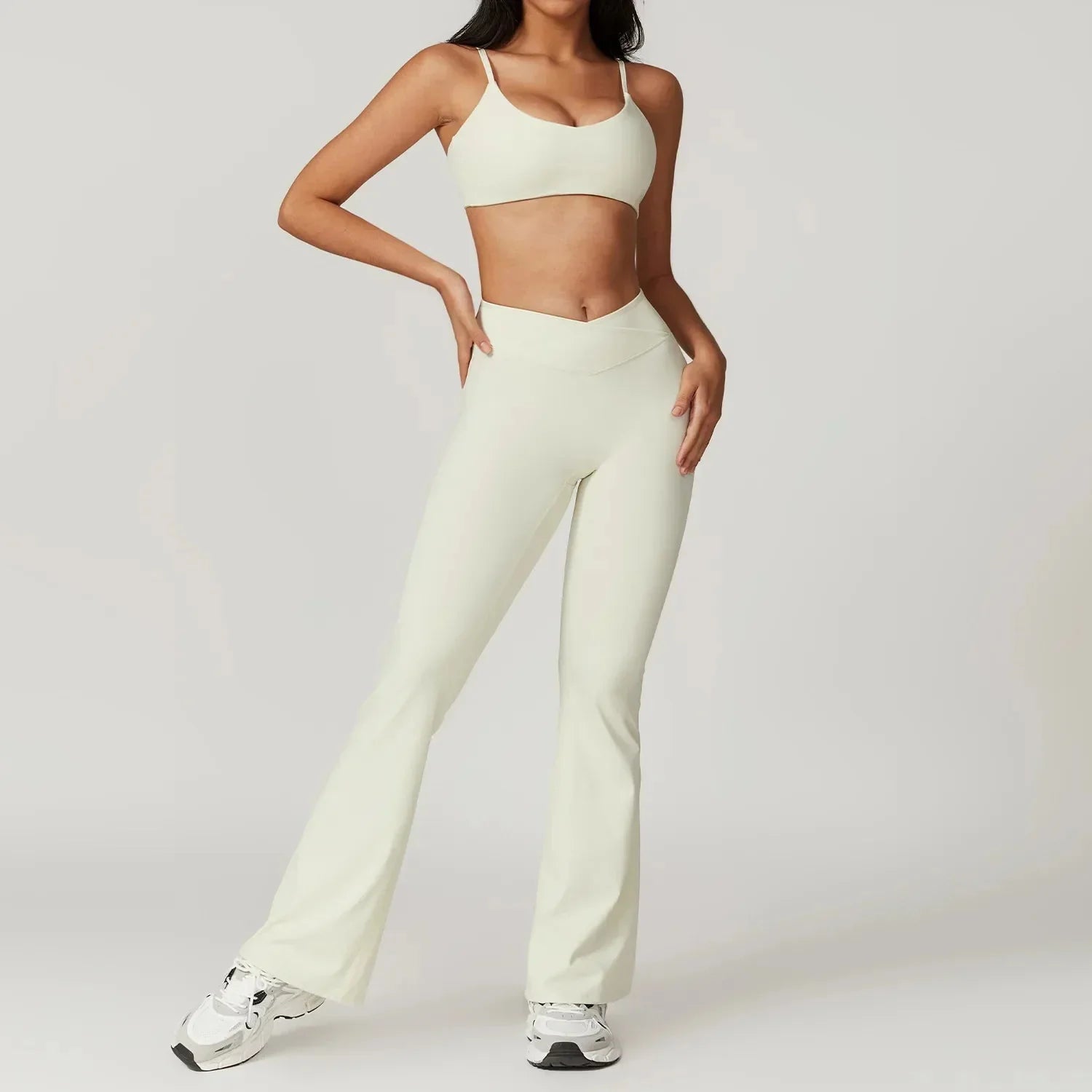 Women's Wide Leg High Waist Yoga Set