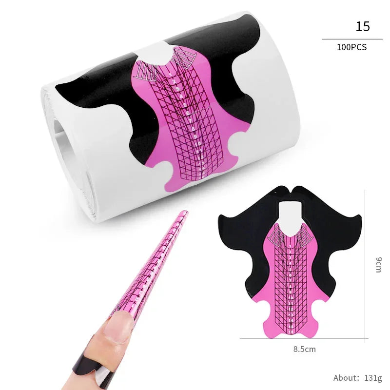 French Nail Tips Nail Sticker 100pcs